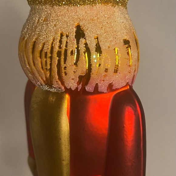 Christmas nutcracker ornament beautiful details red & gold - Picture 4 of 6